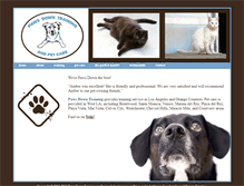 Tablet Screenshot of pawsdowntraining.com